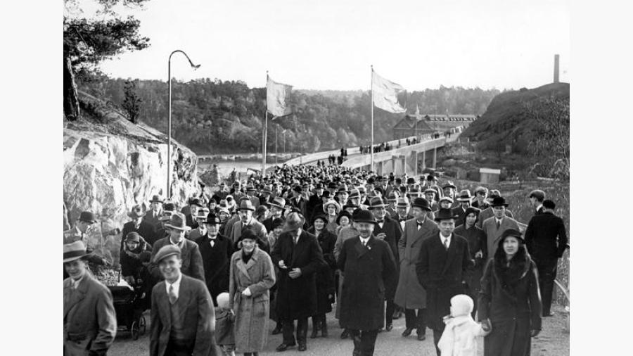 Kvarnholmsbron invigs 1924!
