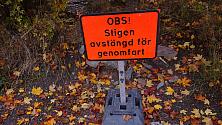 Stigen stängd över Bageriberget?